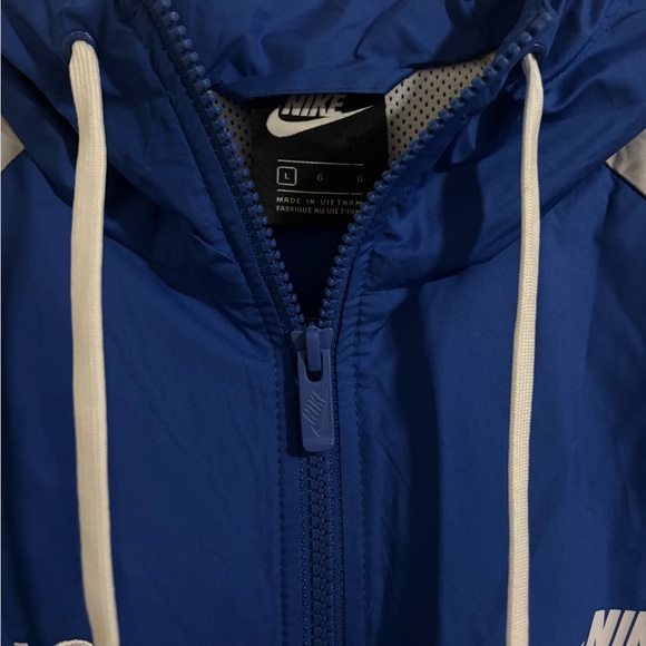 Nike Windbreaker Blue & Grey Athletic - Picture 3 of 3